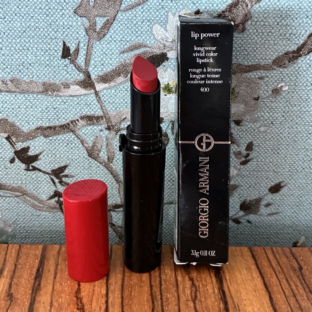 Giorgio Armani Lip Power Longwear Vivid Color Lipstick 400 3.1g/0.11oz.